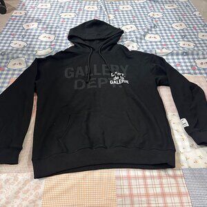Gallery Dept Black Hooded Sweatshirt